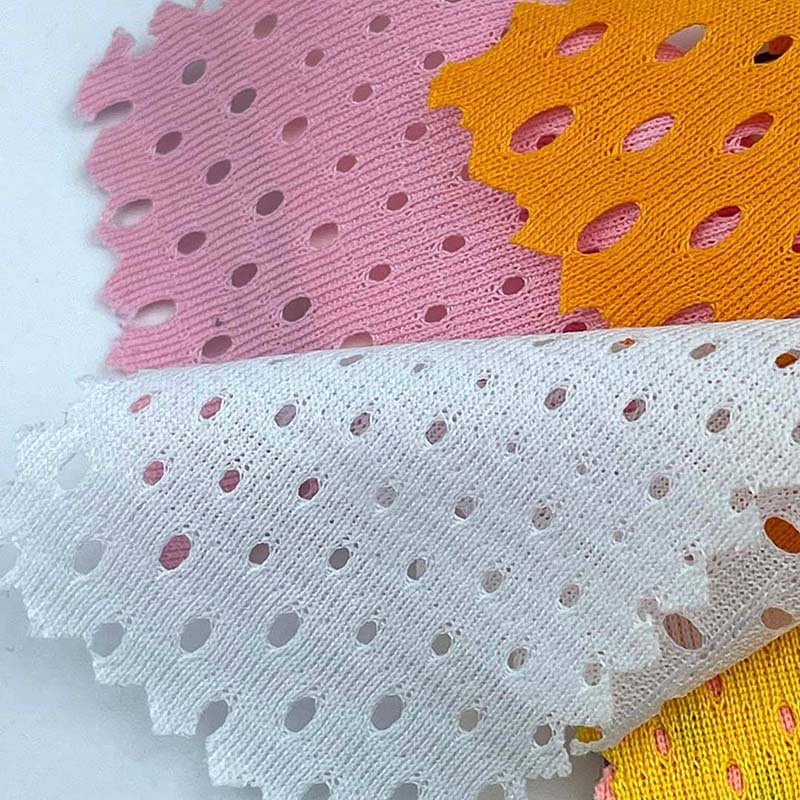 100% polyester 50D 135g big and small hole mesh fabric knit Sports Football Basketball Jersey mesh material