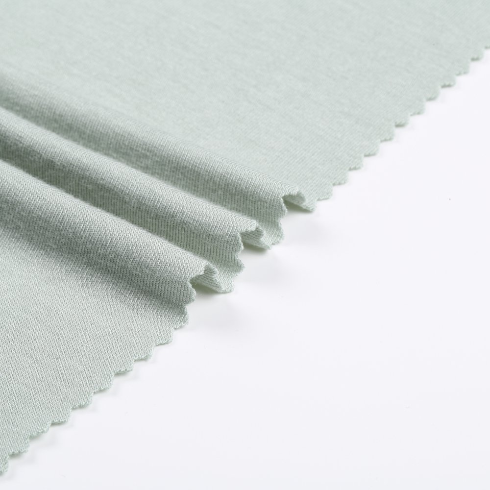 soft touch 95% bamboo 5% spandex single jersey knit fabric for pajama and hijab
