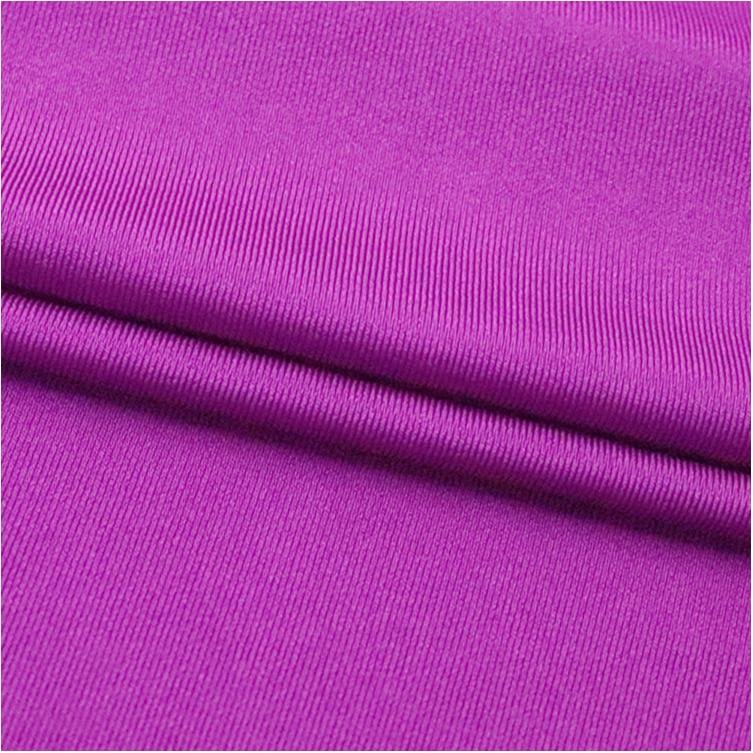Polyester glossy four-way stretch swimsuit fabric high elastic yoga swimsuit fabric spot supply