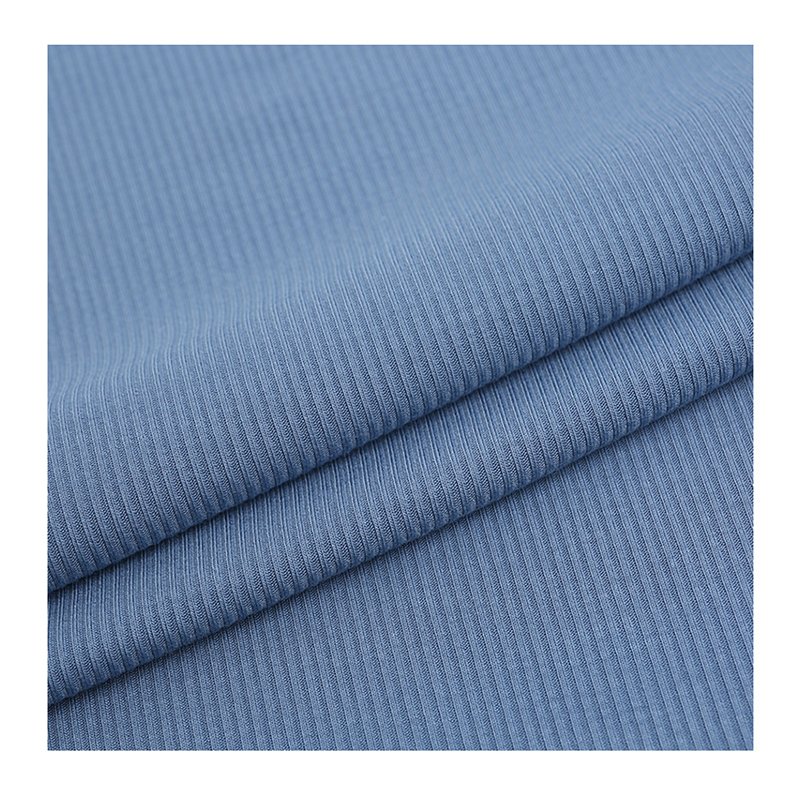 Organic Ribbed 70 Bamboo Viscose Fiber 30 Organic Cotton Woven Striped Recycled Cotton Underwear Fabric