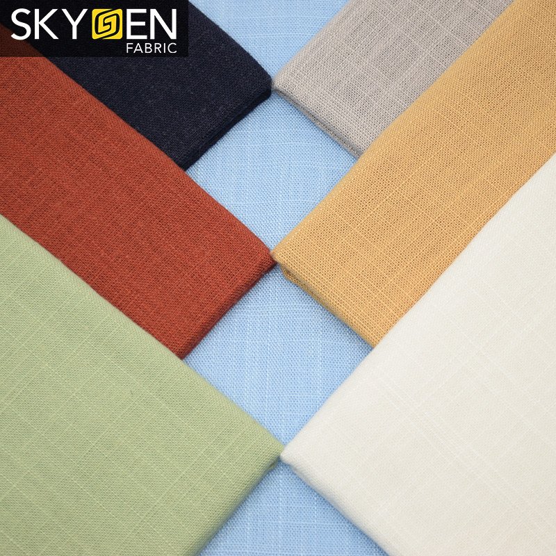 Skygen wool linen fabric linen man fabric cloth raw materials stock high quality men shirt fabric textile