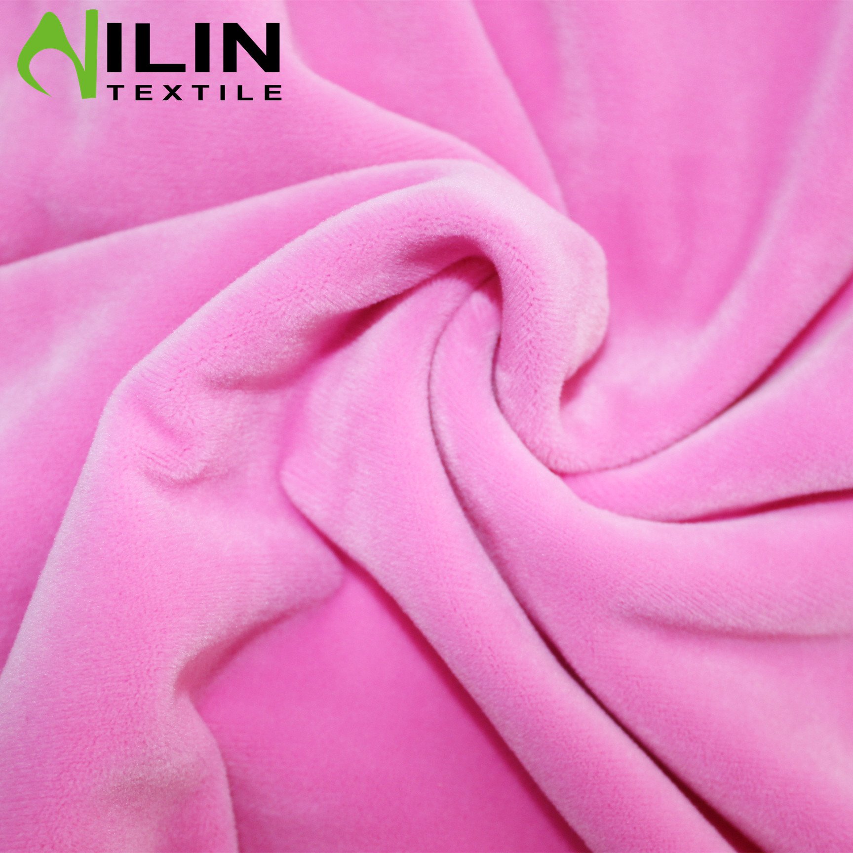Polyester spandex stretch fleece fabric
