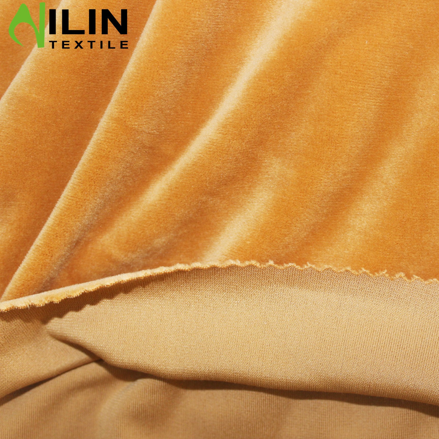 Polyester spandex stretch fleece fabric