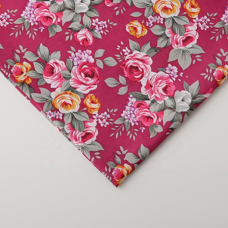 100% polyester fabric for home textile pigment print microfiber brushed fabric for bedsheet
