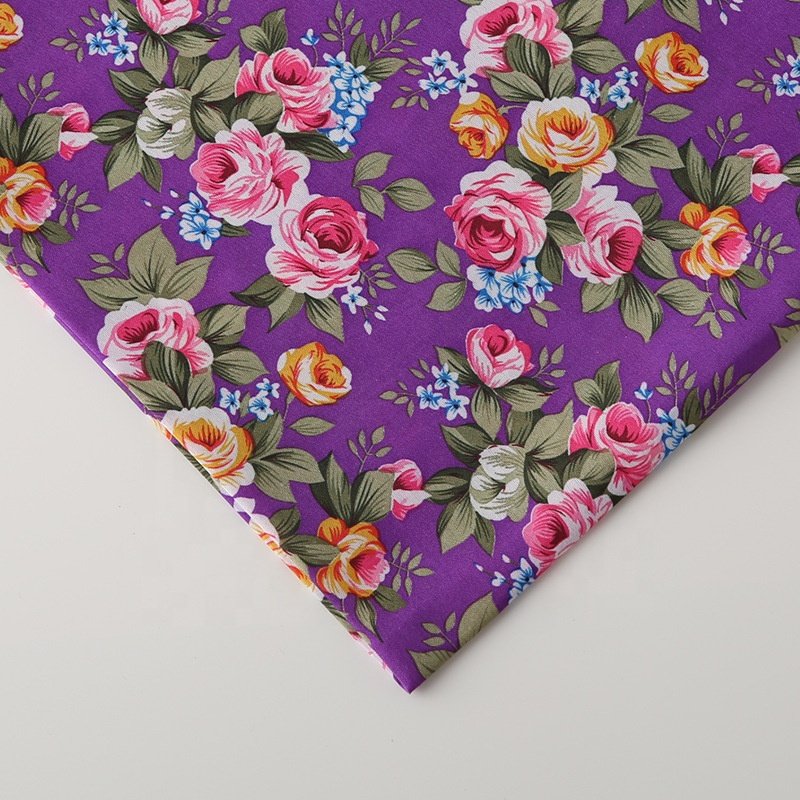 100% polyester fabric for home textile pigment print microfiber brushed fabric for bedsheet