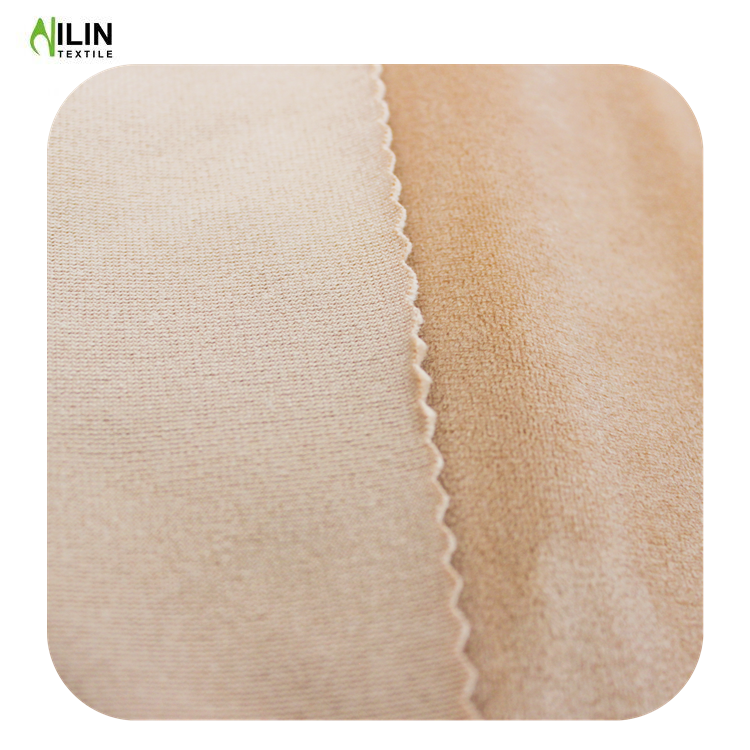 95% polyester 5% spandex super soft silver fox fabric