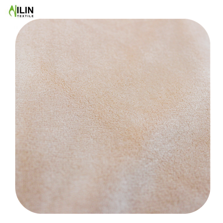 95% polyester 5% spandex super soft silver fox fabric