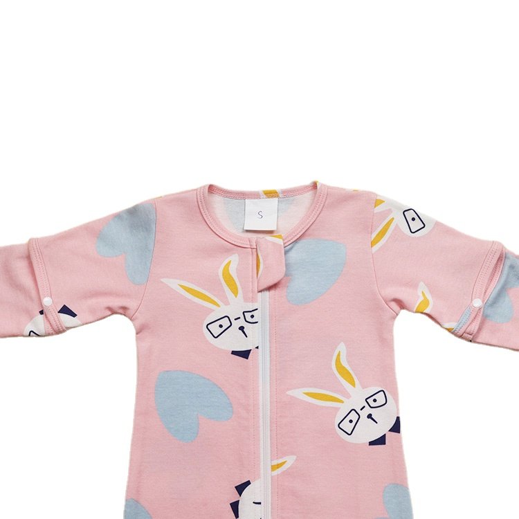 Baby Rompers Clothing Top Sale 100% Cotton Wholesale Comfortable High Quality Ruffled Long Sleeved Buttons Newborn Full Summer /