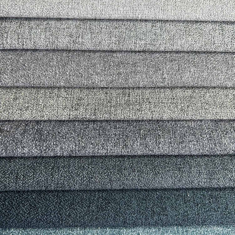 Home Deco Linen Fabric Curtain Faux Linen Fabric Polyester Fabric Linen Look