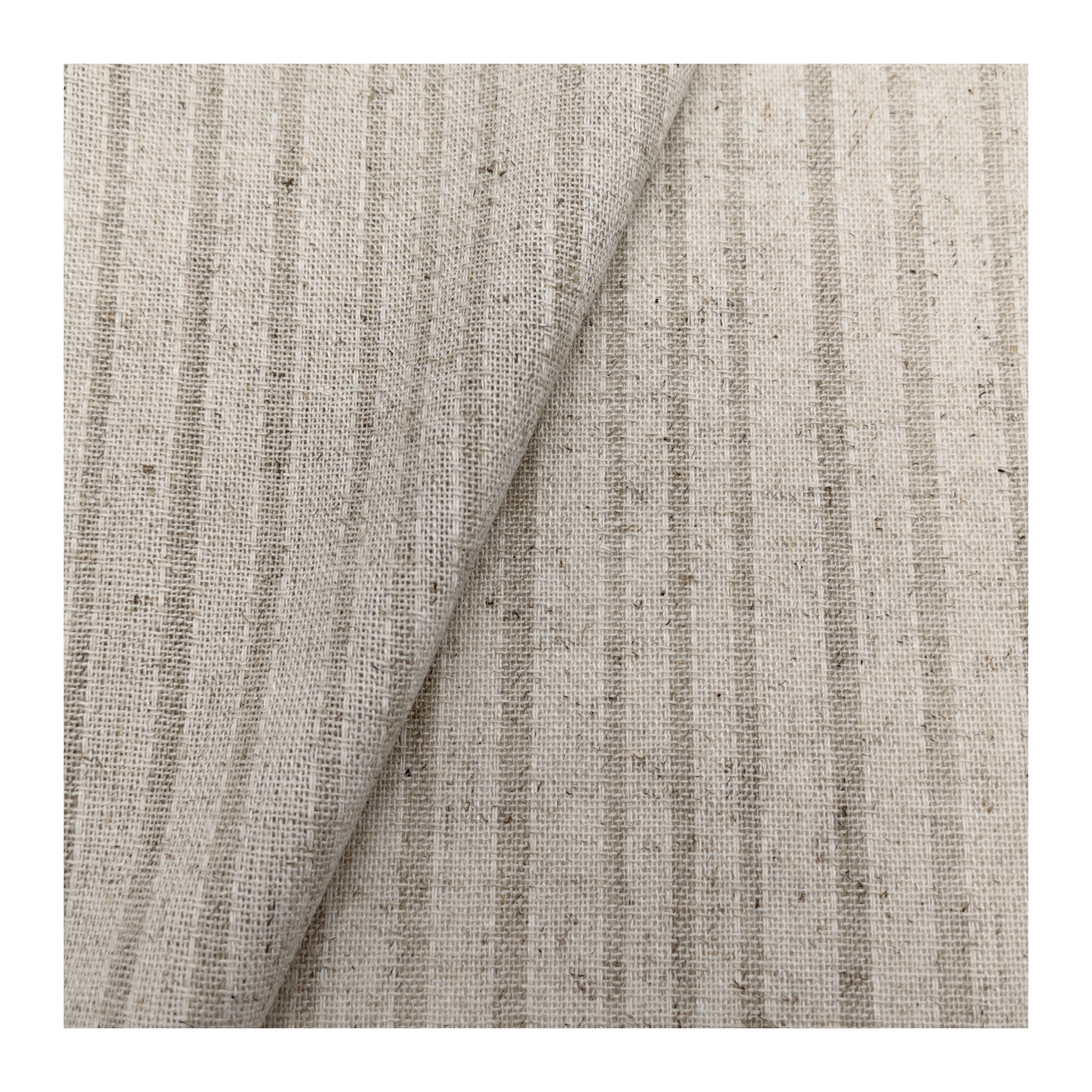 Factory Supplying natural Linen Fabric stripe Woven Fabric 85%Rayon 15% Linen Plain eco-friendly fabric for clothing