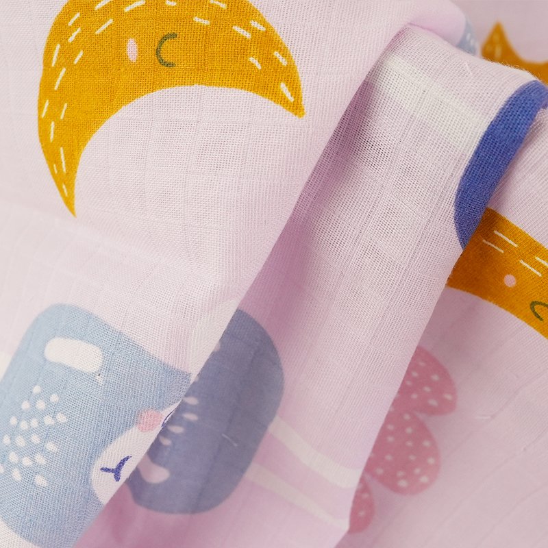 High quality new design woven muslin gauze fabric cartoon custom printed 100 cotton wholesale fabric