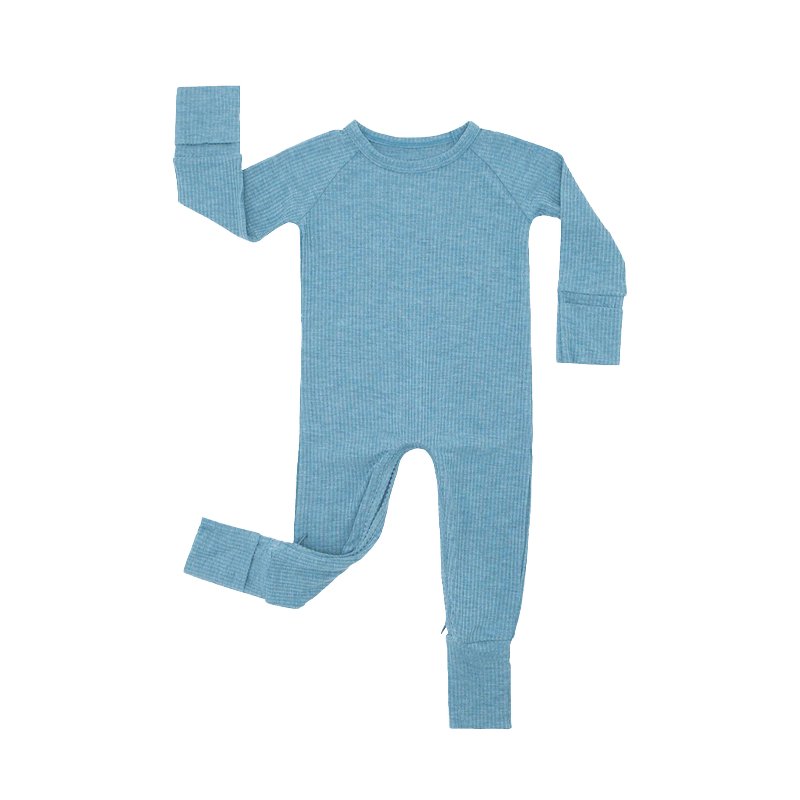 Factory custom multi-color children's bamboo fiber long sleeve pajamas set comfortable soft baby home wear
