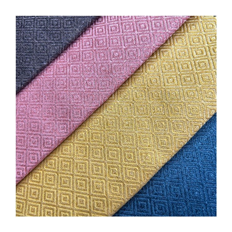 Hot Sale 100% Polyester Linen Fabric uk Rhombic Sofa Linen Colour For Salelinen Sofa Covers