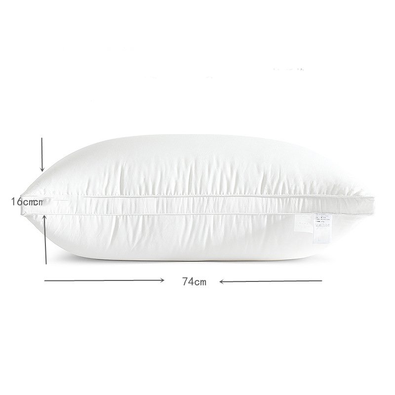 Soft And Supportive Queen Size 100% Polyester Gusseted Bed Pillow For Home And Hotel