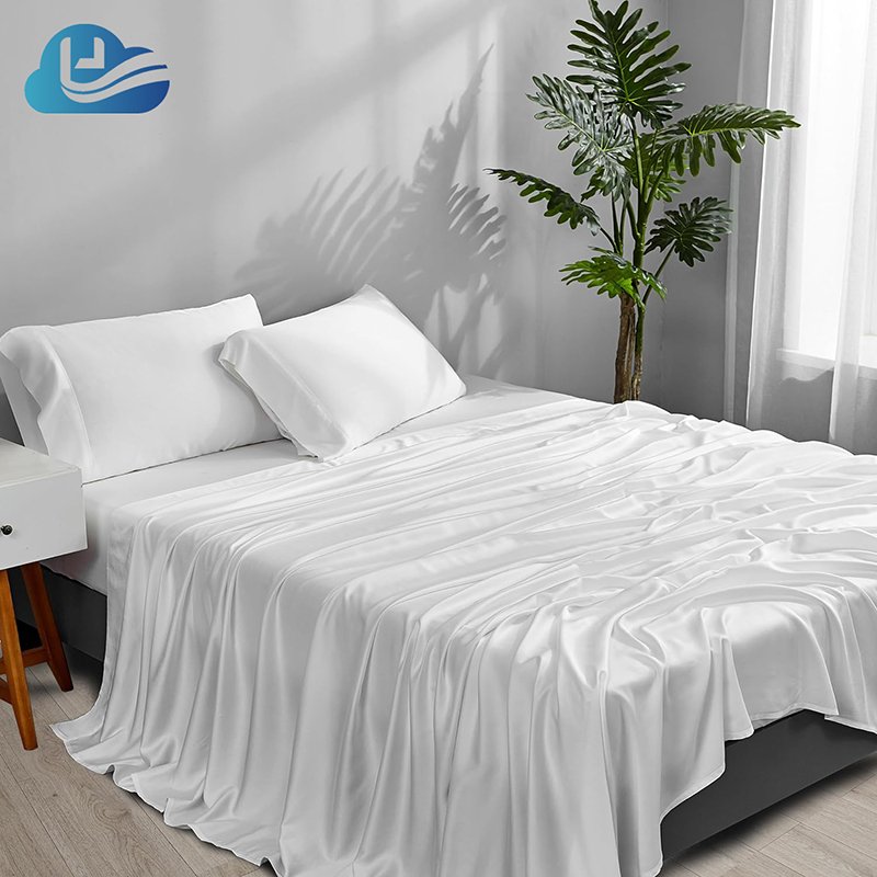 Cloudland Sheets Set Organic Bamboo Bed Sheet 100% Bamboo Linen Bedding 100% Viscose Bamboo Sheets Queen