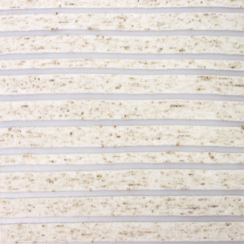 175gsm 82% polyester 13% linen 5% spandex stripe jersey greige individuation knitting fabric for clothing full dress