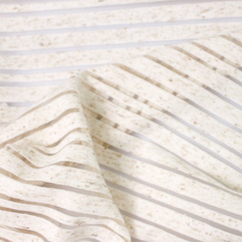 175gsm 82% polyester 13% linen 5% spandex stripe jersey greige individuation knitting fabric for clothing full dress