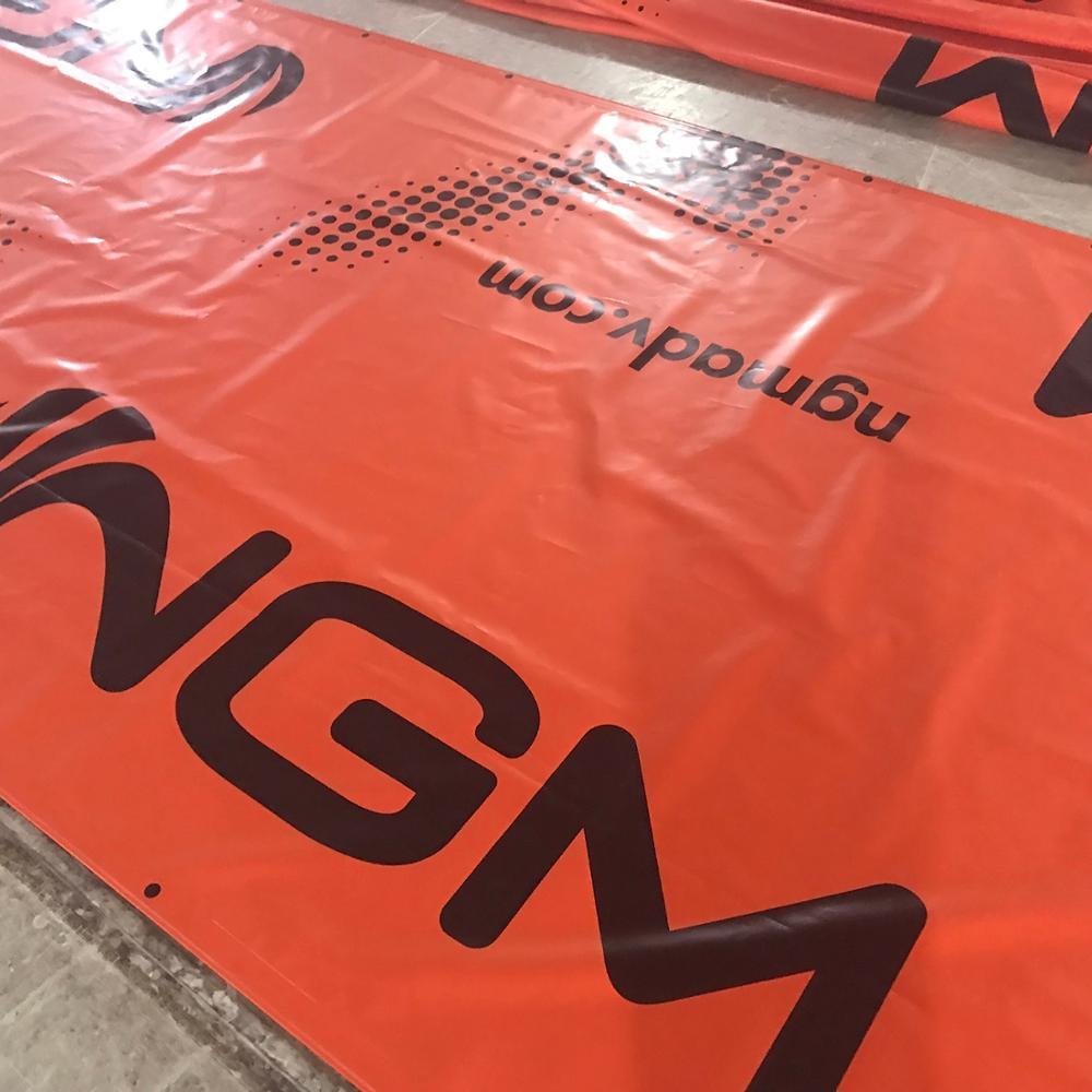 Custom Printed Vinyl Tarpaulin Cover 100% Polyester Fabric for Outdoor Furniture Anti-Rain Boat Cover for Sea Use