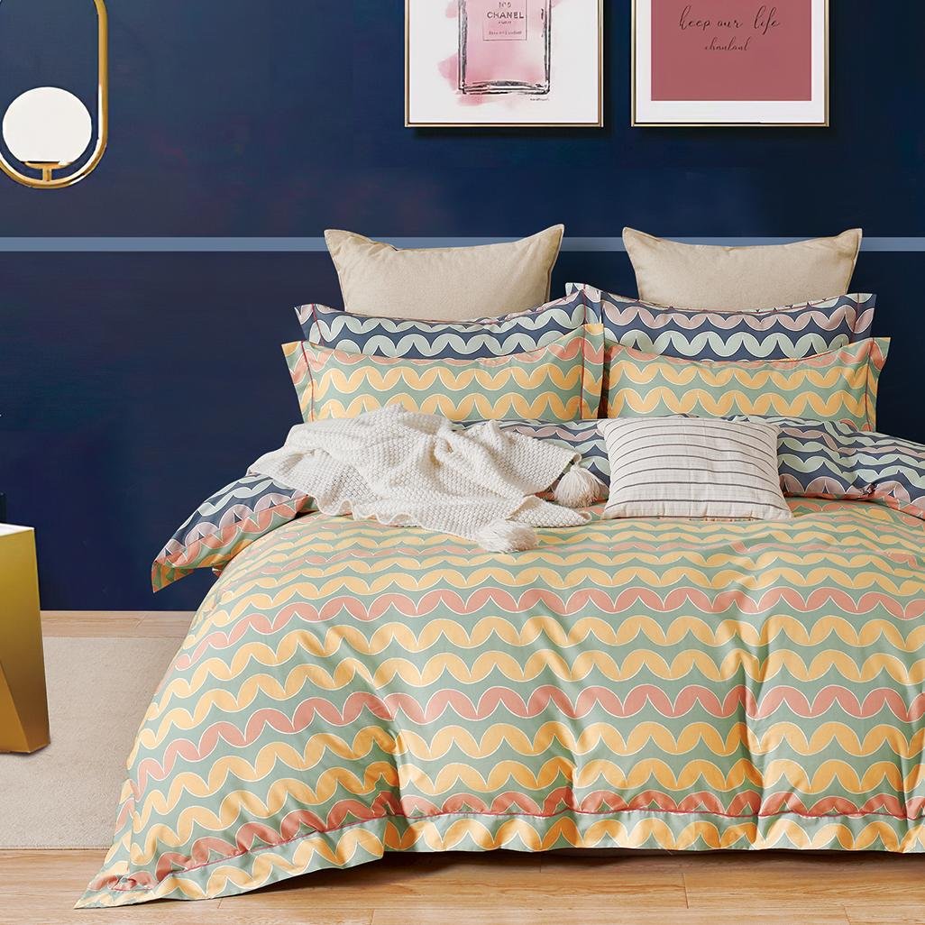 wholesale in stock 210tc 250cm width bed linen printed cotton fabric