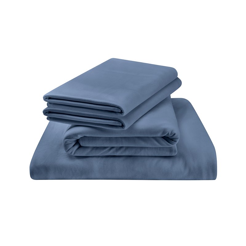 Wholesale Premium Deep Pocket Luxury Bamboo Fleece Fabric 100% Organic Bamboo 4 Pcs Fitted Bed Sheet Set