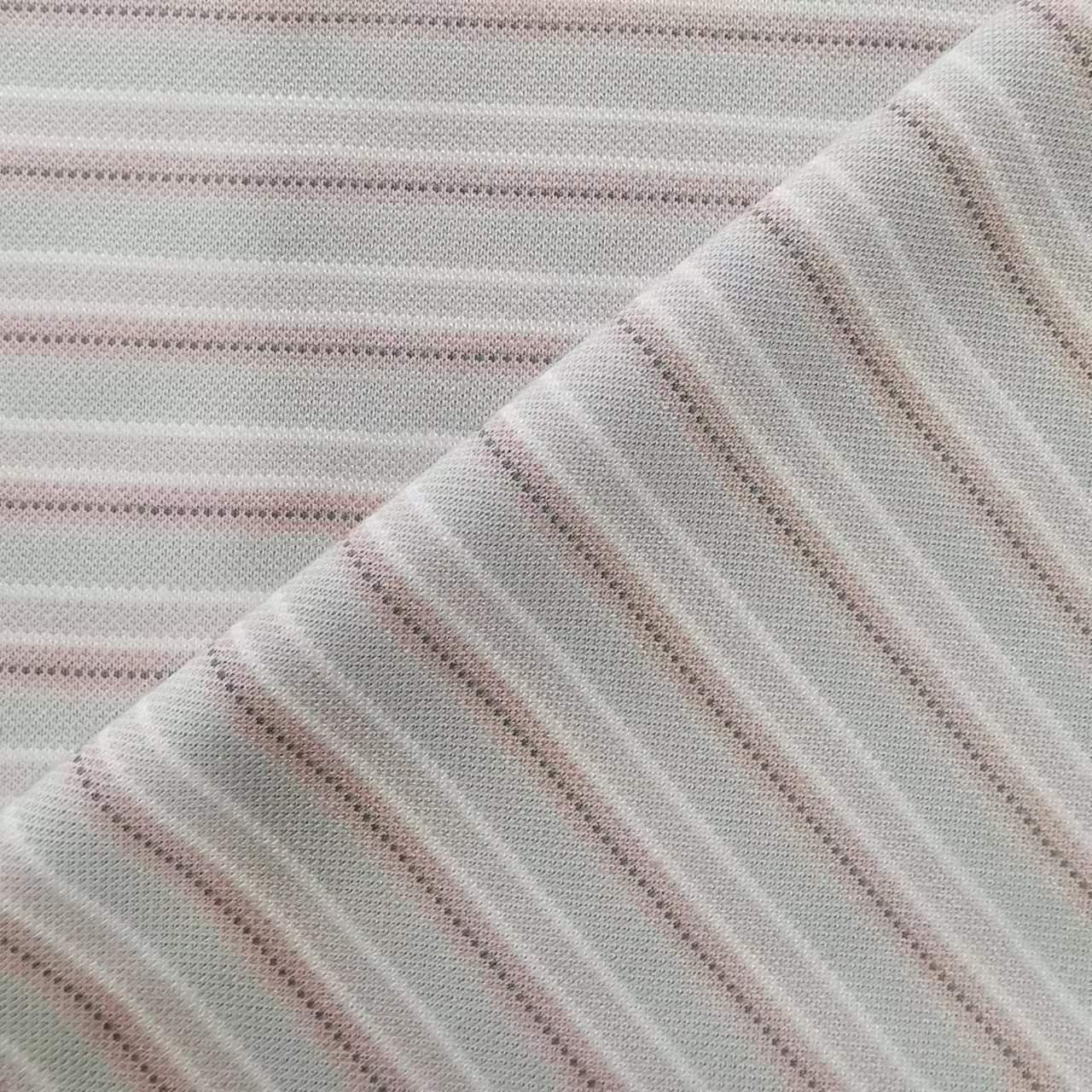 100 Bamboo Men'S Pique Jacquard Fabric Custom Yarn Dye Jacquard Fabric