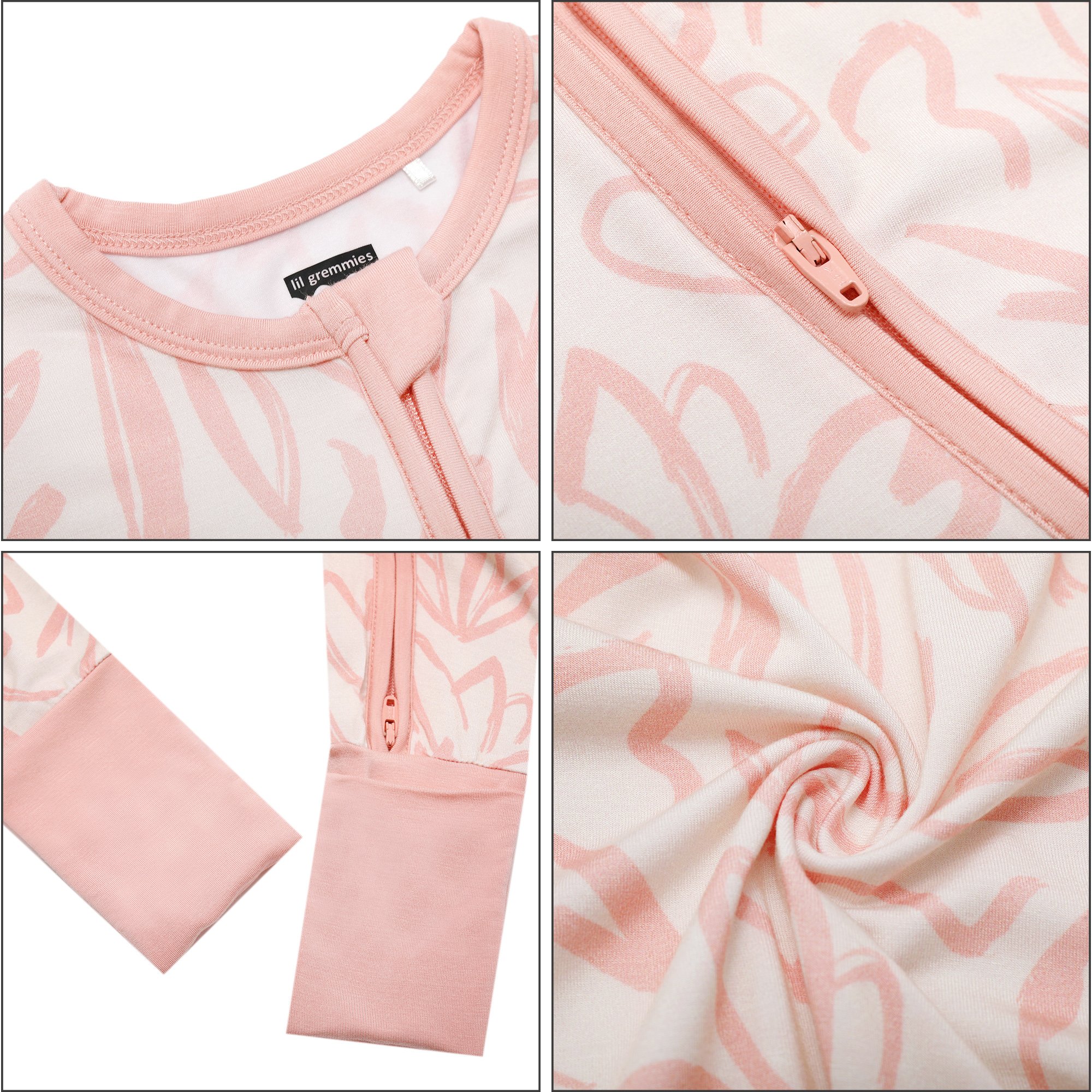 Manufacturer Custom Pattern Hot Sale Knitted Organic Cotton Flannel Fleece Eucalyptus Lenzing Fiber Softer Baby Rompers