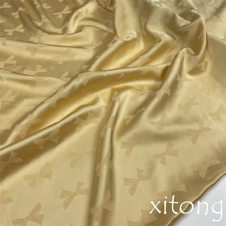 fashion lady dress spandex silk satin jacquard designer fabric