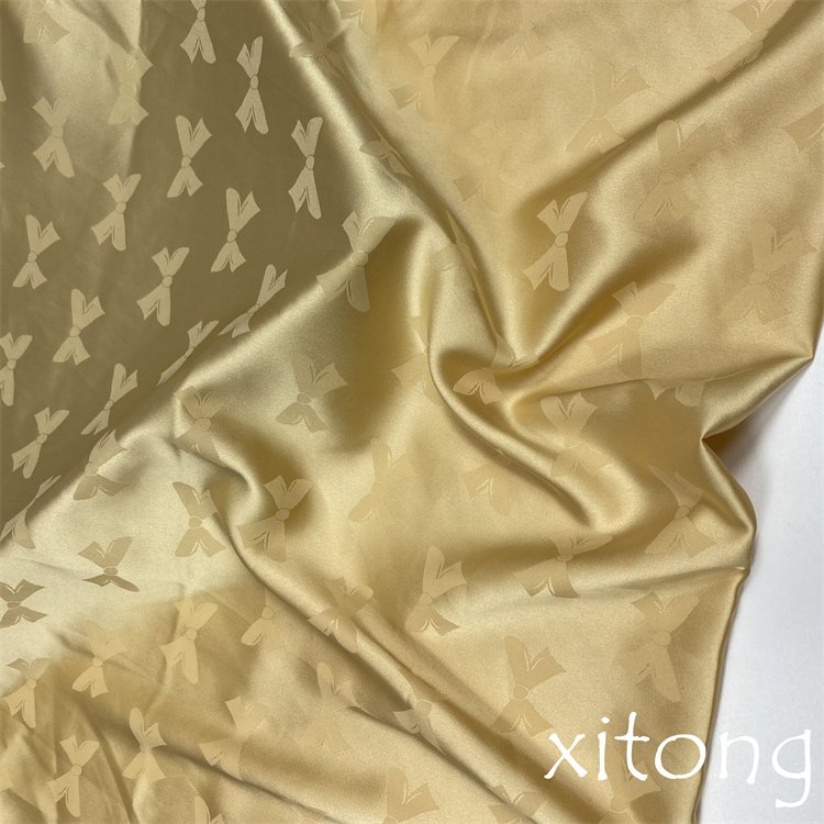 fashion lady dress spandex silk satin jacquard designer fabric