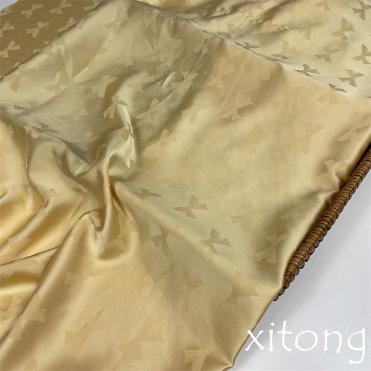 fashion lady dress spandex silk satin jacquard designer fabric