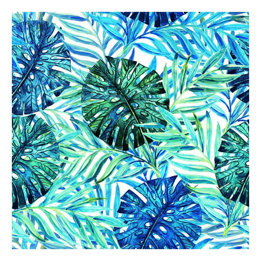 Wholesale hot selling tropical design moss crepe chiffon digital printing on fabric for clothing