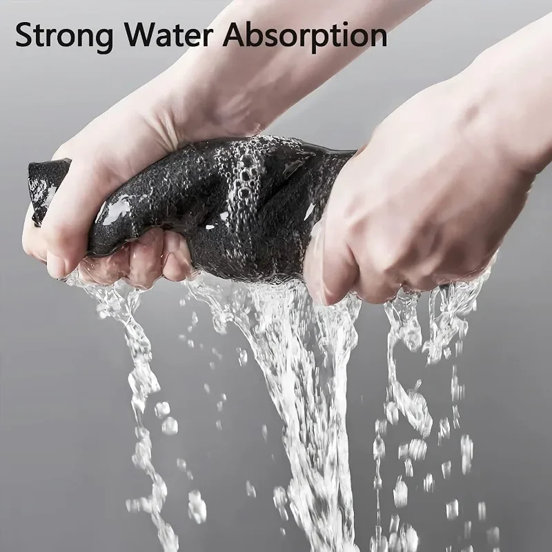 Glass Cleaning Cloth Kitchen Car Cleaning Towel Microfiber Wipes Traceless Absorbent Bowl Cloth Bamboo Fiber