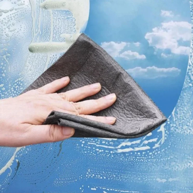 Glass Cleaning Cloth Kitchen Car Cleaning Towel Microfiber Wipes Traceless Absorbent Bowl Cloth Bamboo Fiber