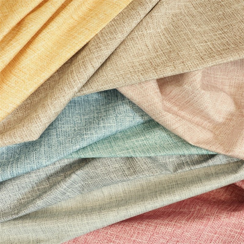 TC1 European Comfortable Pattern Customization Linen Printed Fake Linen Velvet Fabric for Sofa