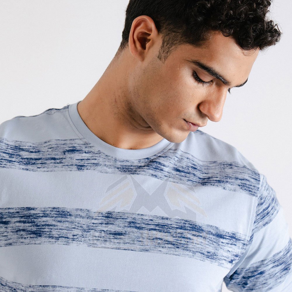 Men's New Style Quick Dry Custom Made T-Shirt Breathable Knitted Fabric with Boxy Short Sleeve Dyed Print in Pakistan
