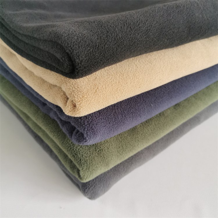 Microfiber fleece 100% polyester DTY micro polar fleece fabric and anti-pilling polar fleece for garments