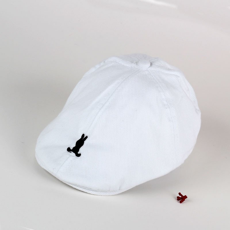 Wholesale New Solid Color Striped Embroidered Little Baby Berets Baby Hats Beret Baby Cotton Adjustable Printed Boys