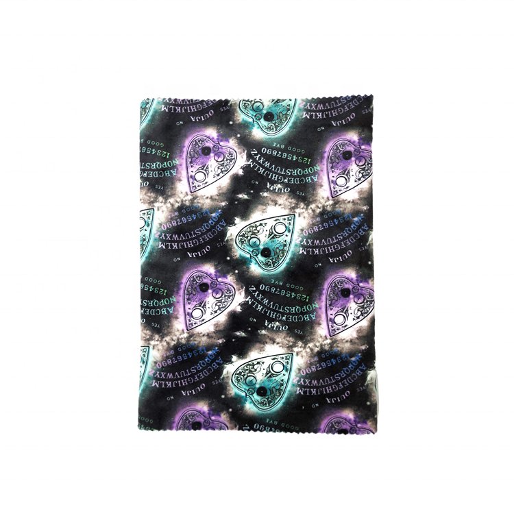 Hot Sale Super Soft Double Side 4 Way Stretch Digital Custom Printed Squish Fabric For Blanket