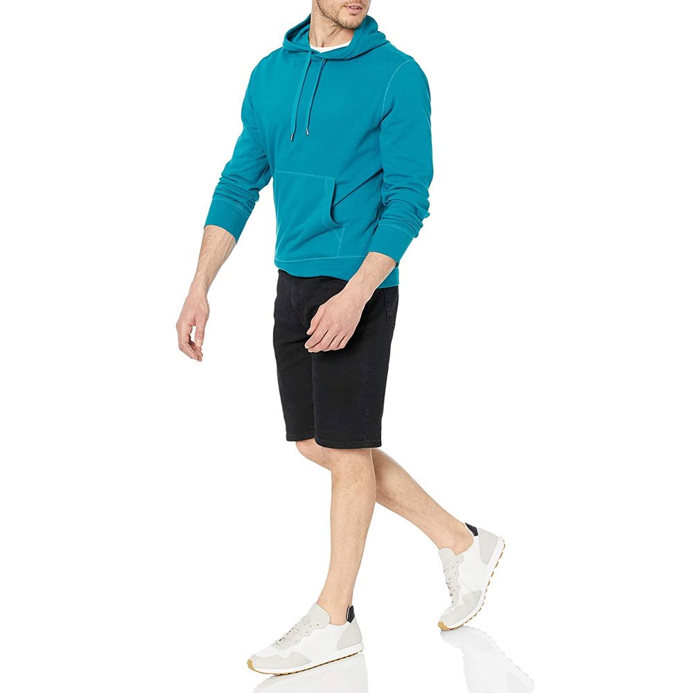 Hot Sale Men's Winter Hoodies Breathable Heavy Duty Plus Size Solid Color Custom Logo Wholesale Rate Fleece Fabric Washed