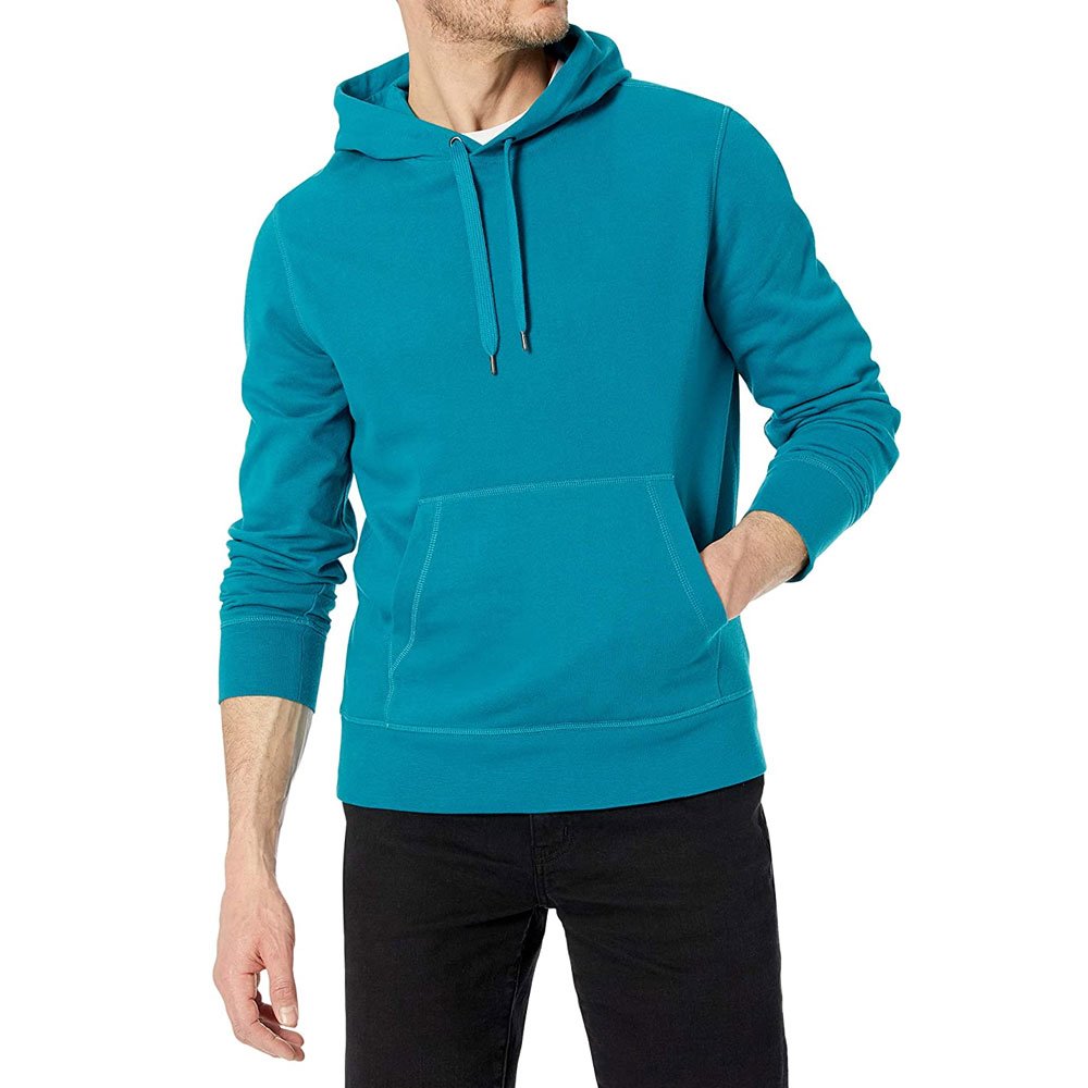 Hot Sale Men's Winter Hoodies Breathable Heavy Duty Plus Size Solid Color Custom Logo Wholesale Rate Fleece Fabric Washed