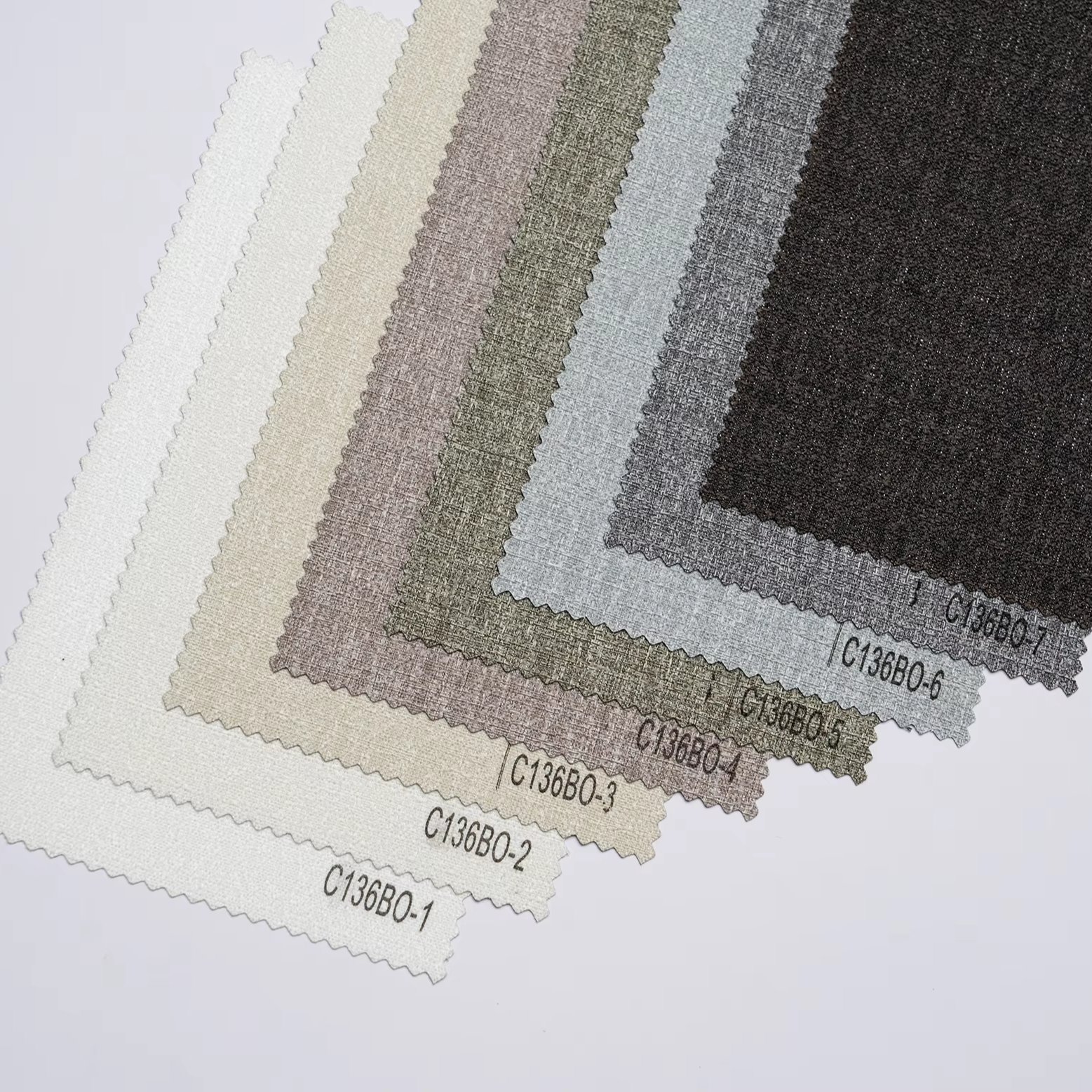 LINEN LOOK HIGH DENSITY 100% BLACK OUT ROLLER BLIND FABRIC OFFICE HOTEL