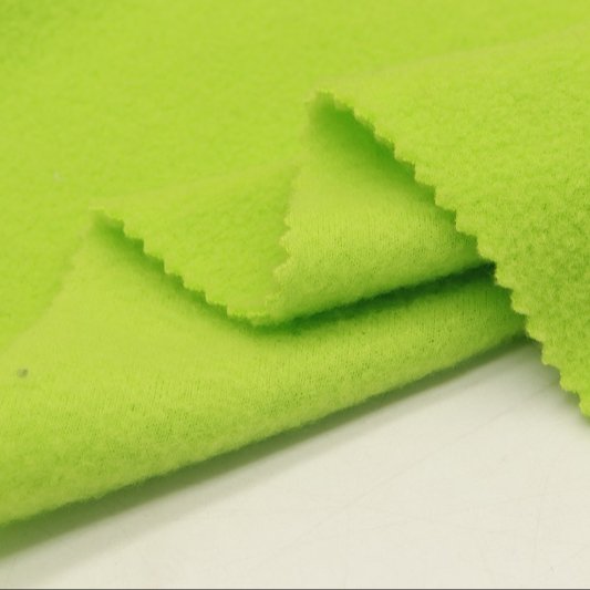 Latest design green fluorescent tissu polaire polyester soft blanket polar fleece fabric for blankets