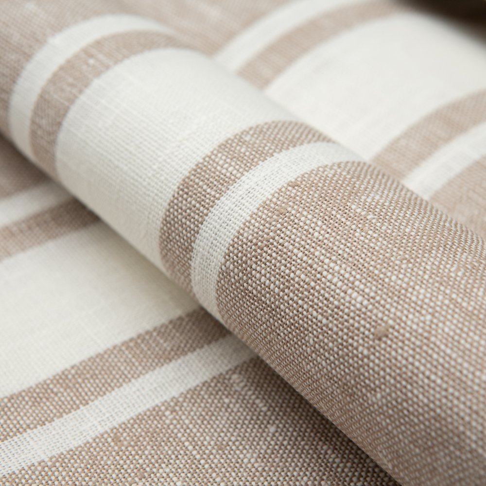 Wholesale 100% Linen Woven Fabric 260 GSM Not Softened Yarn Dyed Breathable Clothes Dresses Upholstery Plain Style Organic Home
