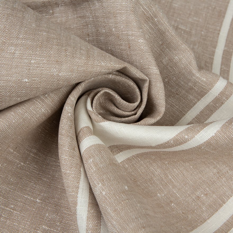 Wholesale 100% Linen Woven Fabric 260 GSM Not Softened Yarn Dyed Breathable Clothes Dresses Upholstery Plain Style Organic Home