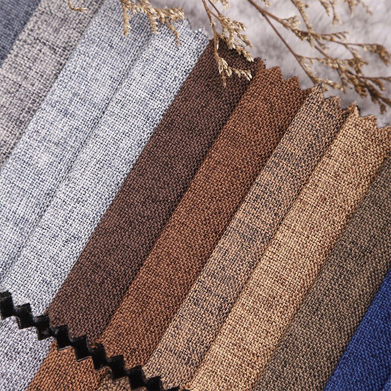 Free Sample 100% Linen Cotton Bamboo Digital Fabric Print Woven Technique for Dress and Linen Napkins