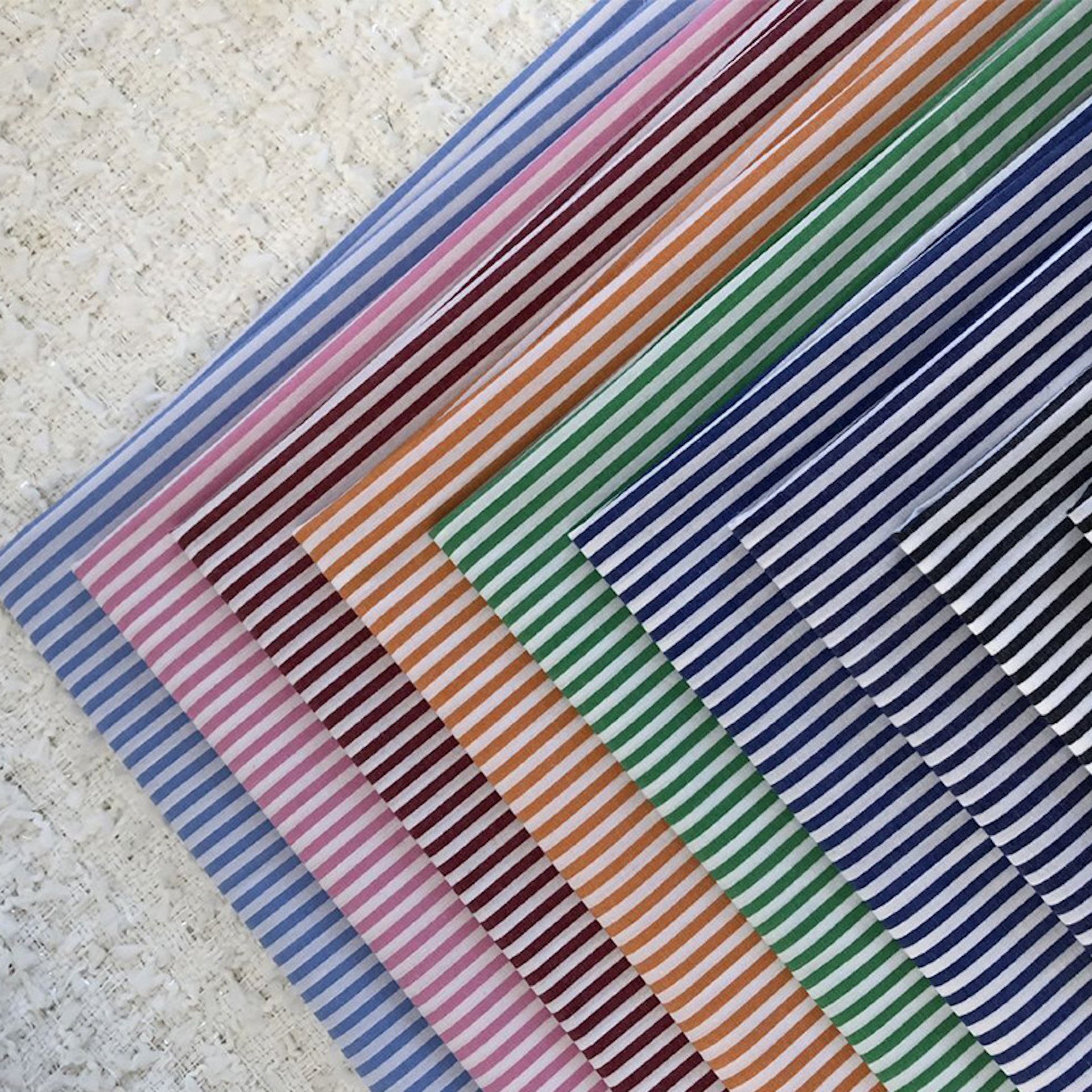 Dye Woven 50S Shirting Fabric Low Moq Fast Delivery Custom Yarn Striped Cheap 100% Cotton Free Customized Uniform Fabric Soft **