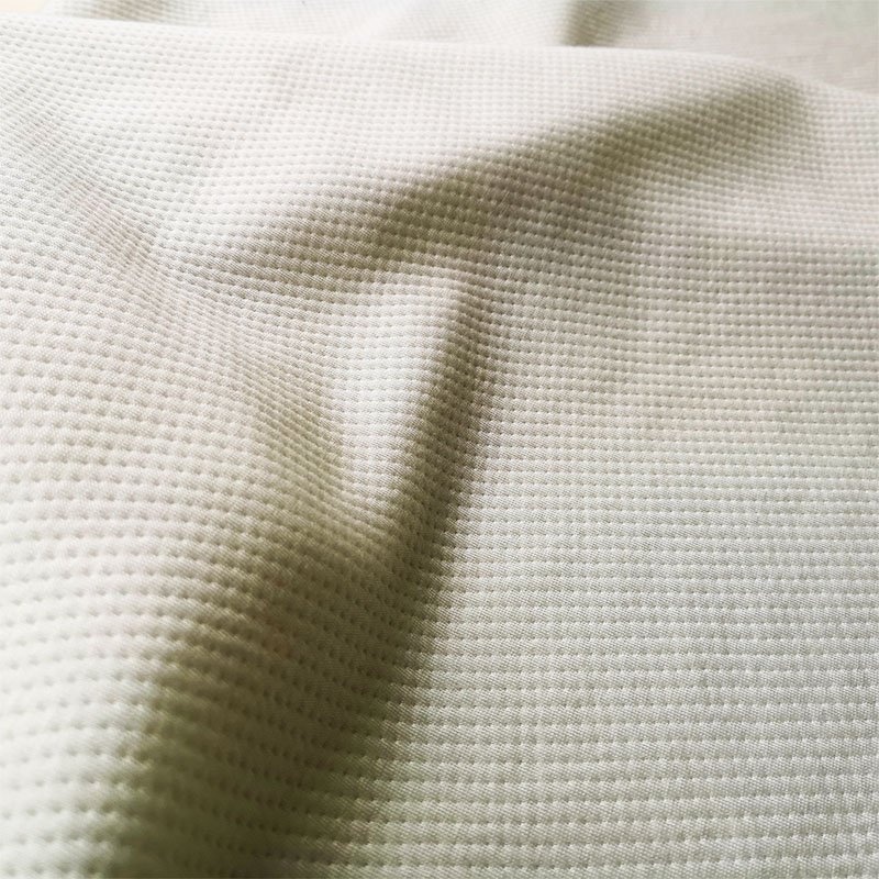 Hot sale white bamboo material jacquard knitted mattress fabric textiles fabric for latex