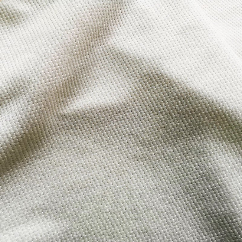 Hot sale white bamboo material jacquard knitted mattress fabric textiles fabric for latex