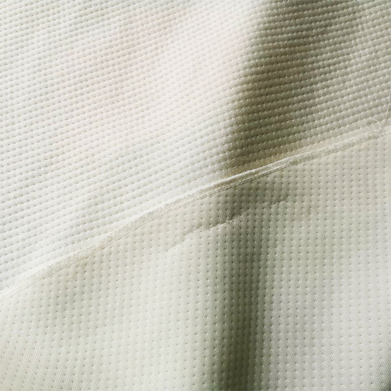 Hot sale white bamboo material jacquard knitted mattress fabric textiles fabric for latex