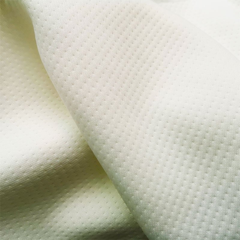 Hot sale white bamboo material jacquard knitted mattress fabric textiles fabric for latex