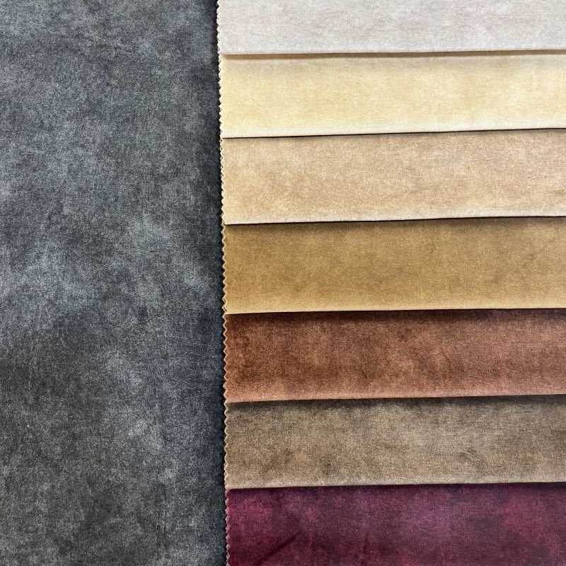 free sample 100 polyester knitted holland velvet print sofa fabric upholstery textiles fabric